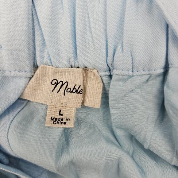 Mable Dress Womens Large Babydoll Cottage Blue Ruffle Tiered Maxi Relaxed Flowy - Picture 8 of 9